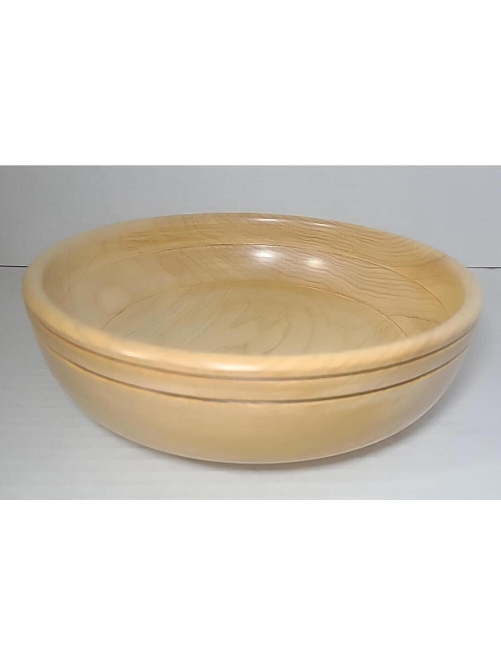 Handmade Wooden Maple Decorative 7.5" Bowl, Signed 2014